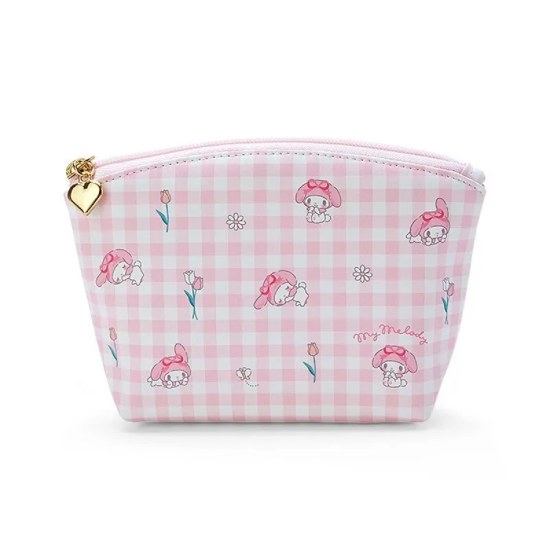 My Melody Gingham Zipper Pouch sold by Sanrio