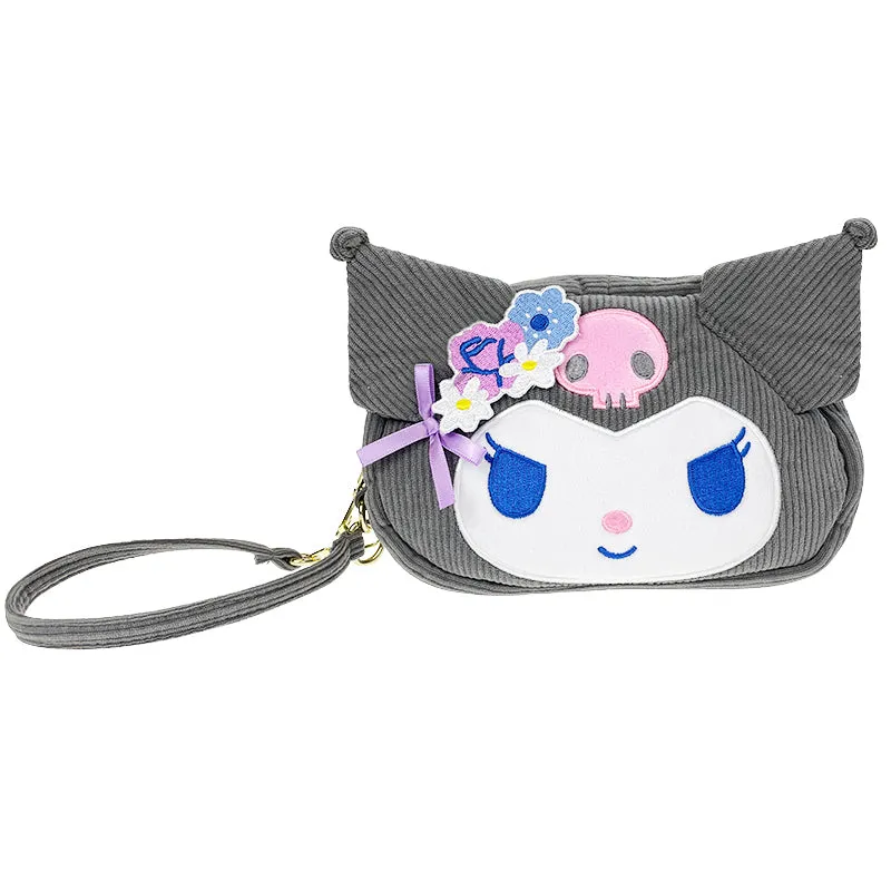 Kuromi 2-Way Wristlet (Charming Florals Series) sold by Sanrio