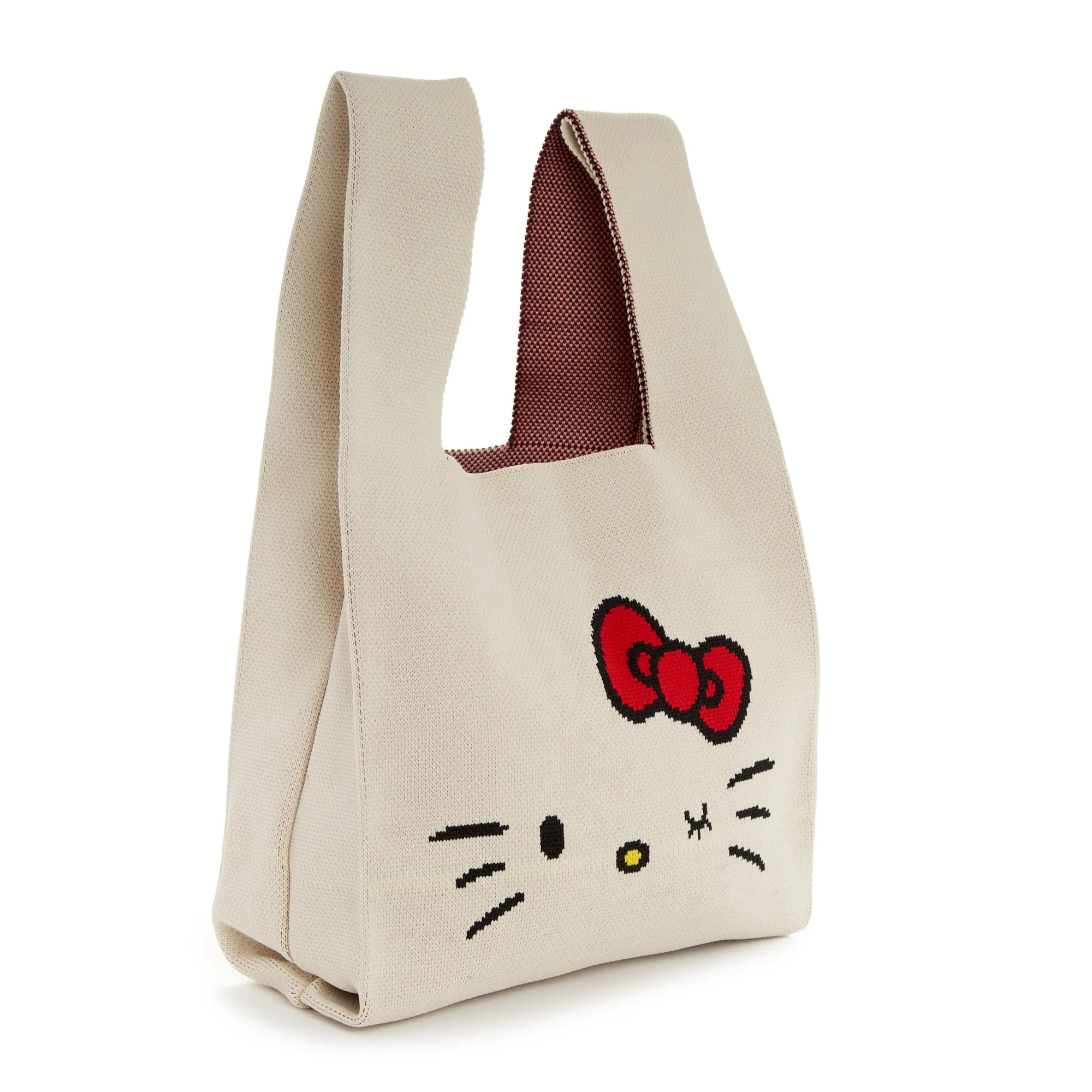 Hello Kitty Knit Shopper Bag (White) sold by Sanrio product image thumbnail 3