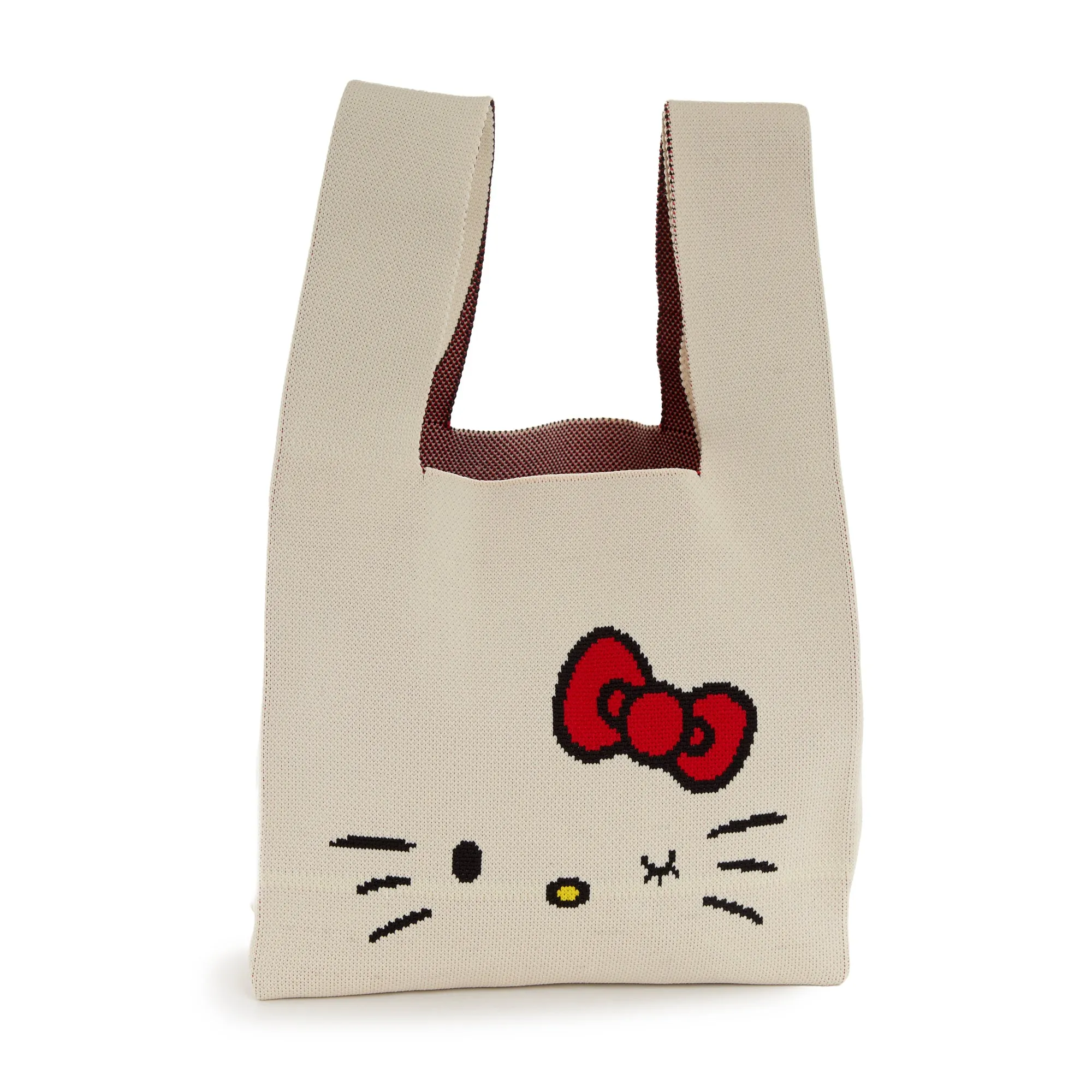 Hello Kitty Knit Shopper Bag (White) sold by Sanrio