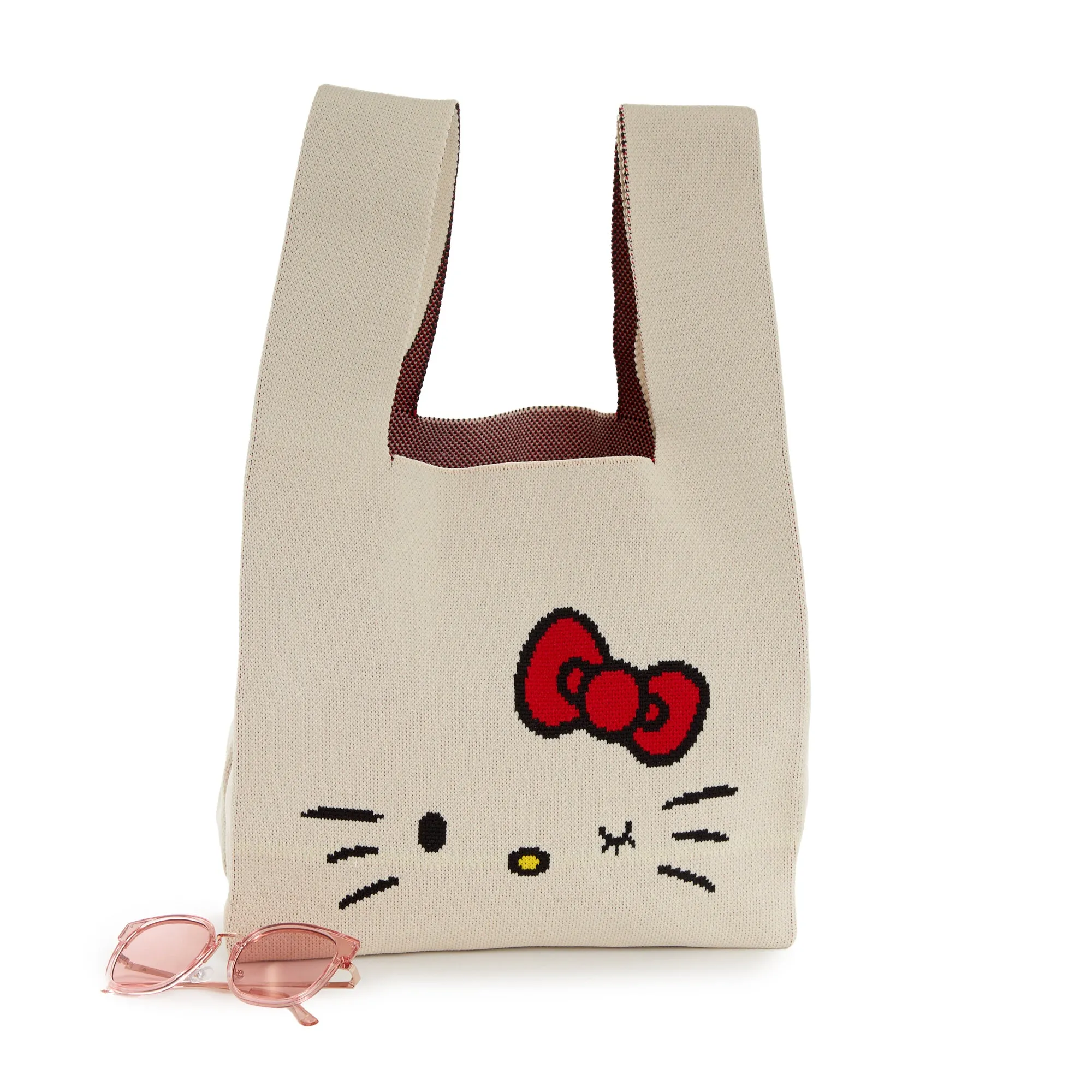 Hello Kitty Knit Shopper Bag (White) sold by Sanrio product image thumbnail 4