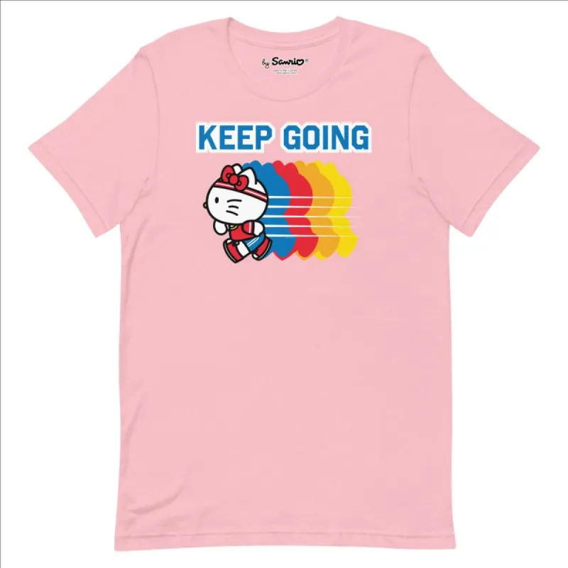 Hello Kitty Keep Going T-Shirt (Pink) sold by Sanrio