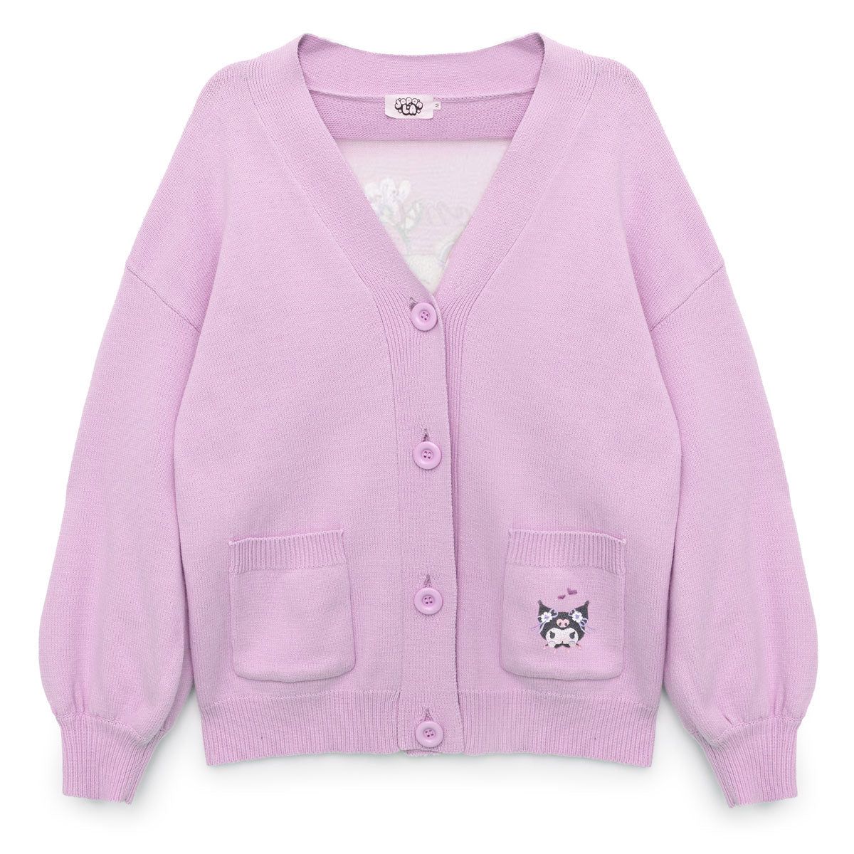 Kuromi JapanLA Floral Cardigan sold by Sanrio