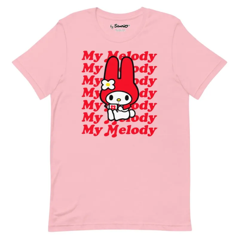 My Melody Red Logo T-Shirt Pink sold by Sanrio