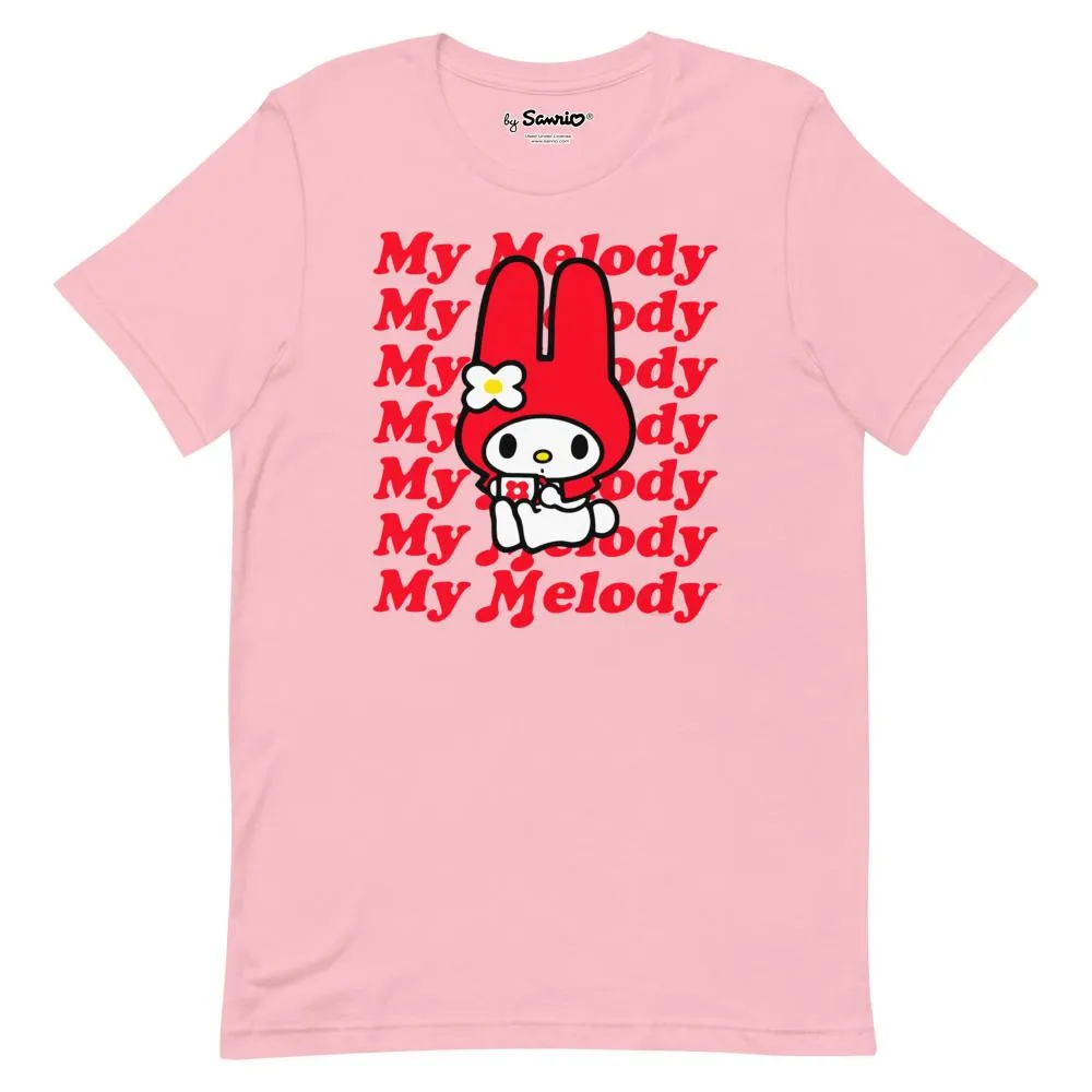 My Melody Red Logo T-Shirt Pink sold by Sanrio