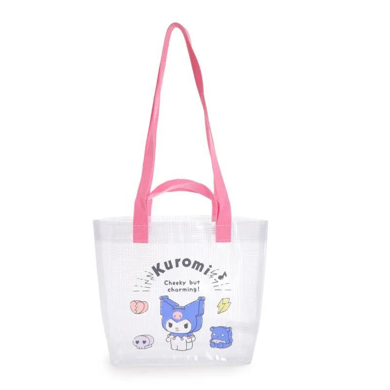 Kuromi 2-Way Vinyl Tote Bag (Besties Friend Series) sold by Sanrio