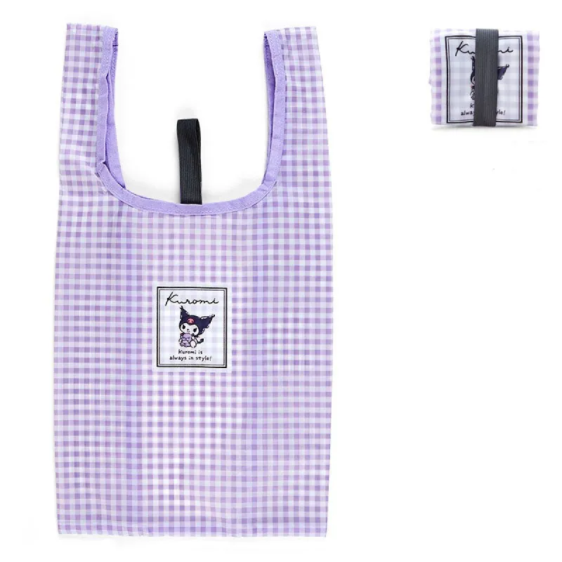 Kuromi Gingham Reusable Tote Bag sold by Sanrio