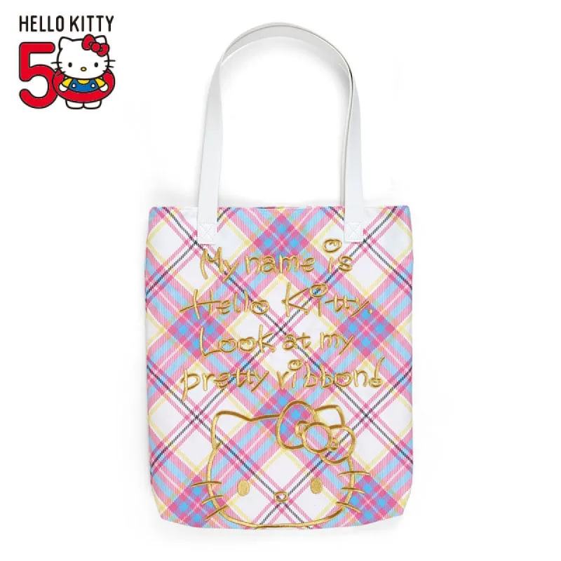 Hello Kitty Tote Bag (Hello Kitty Dress Tartan Series) sold by Sanrio