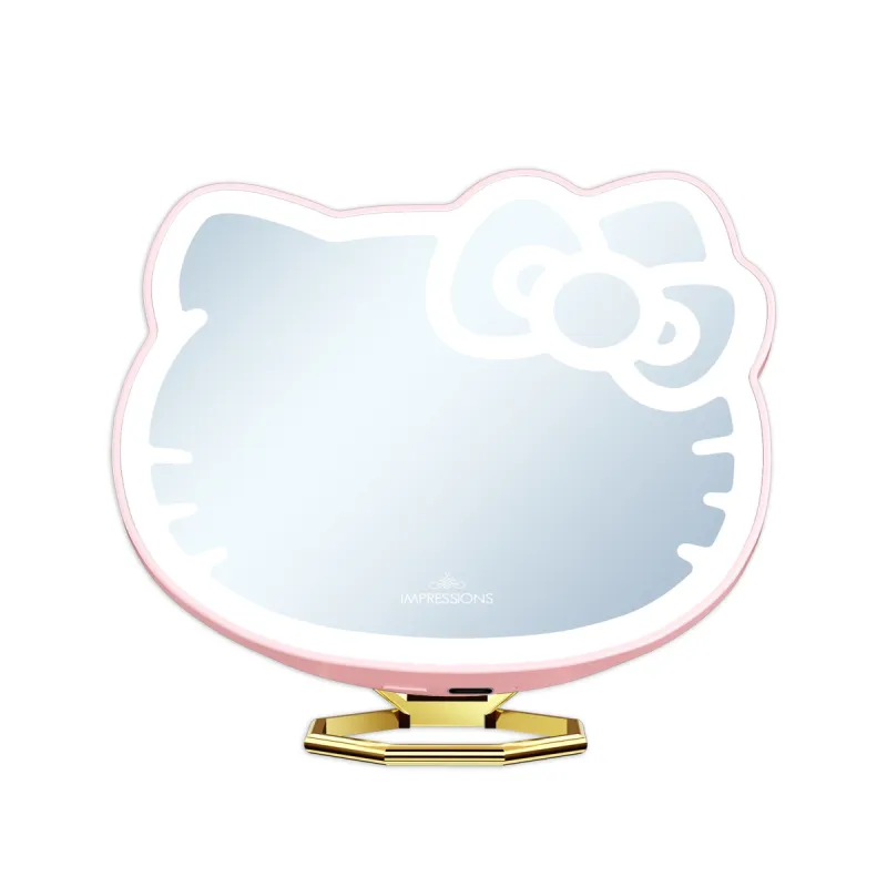 Hello Kitty x Impressions Vanity Pocket Mirror with Ring Stand sold by Sanrio
