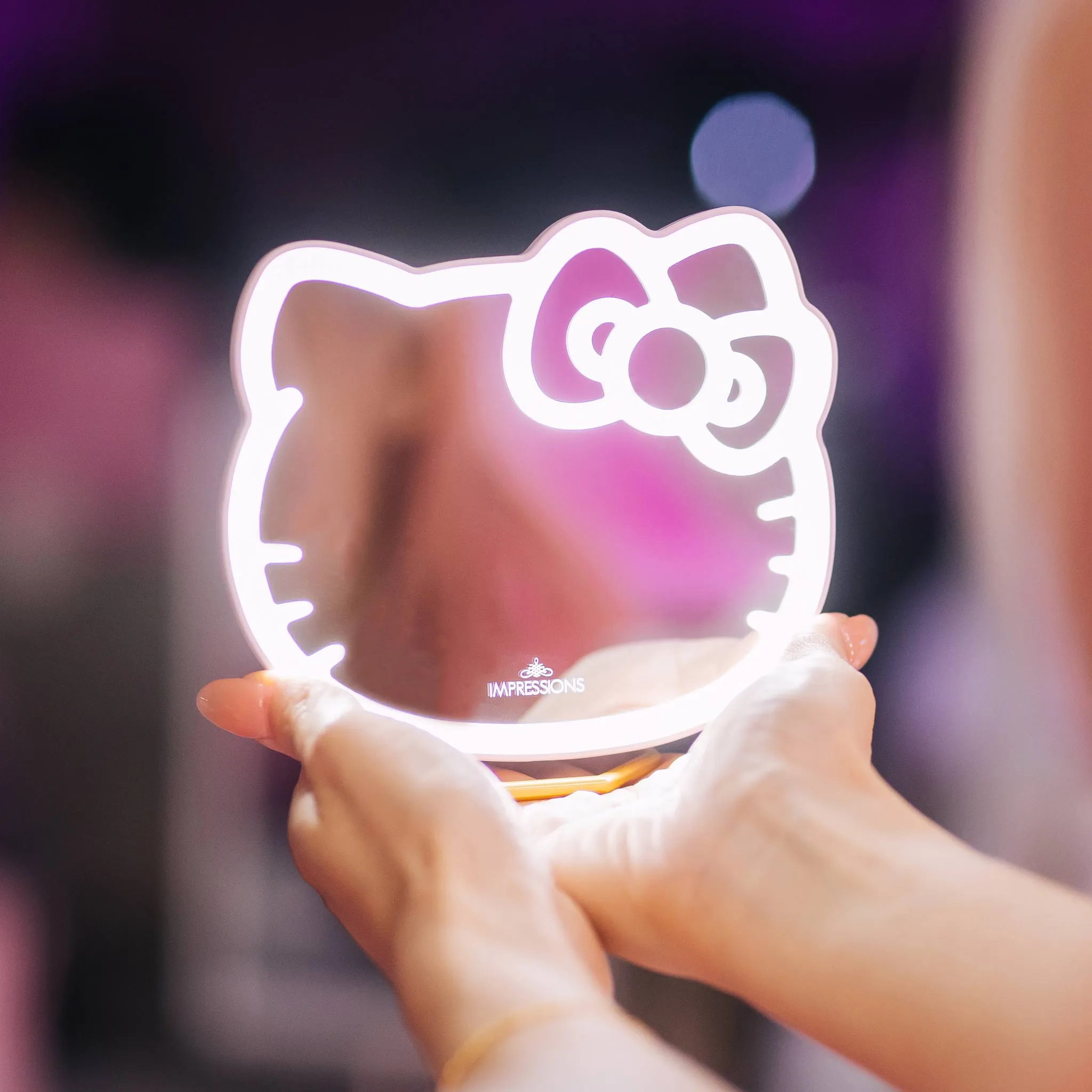 Hello Kitty x Impressions Vanity Pocket Mirror with Ring Stand sold by Sanrio product image thumbnail 2