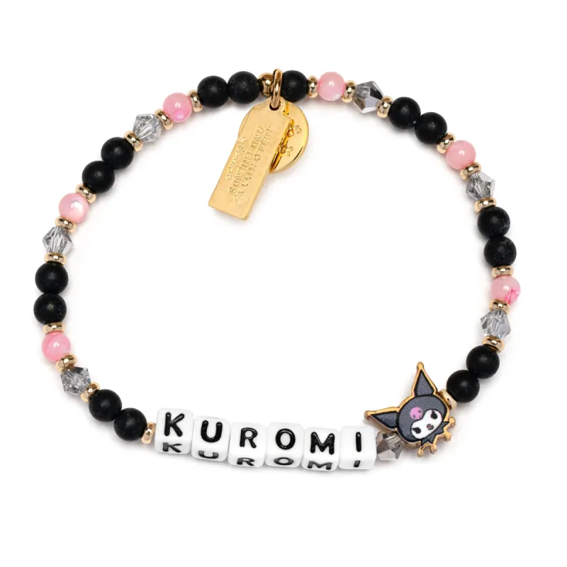 Kuromi x Little Words Project Beaded Bracelet sold by Sanrio