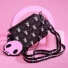 Kuromi x Loungefly Skully Convertible Crossbody Bag With Coin Purse sold by Sanrio