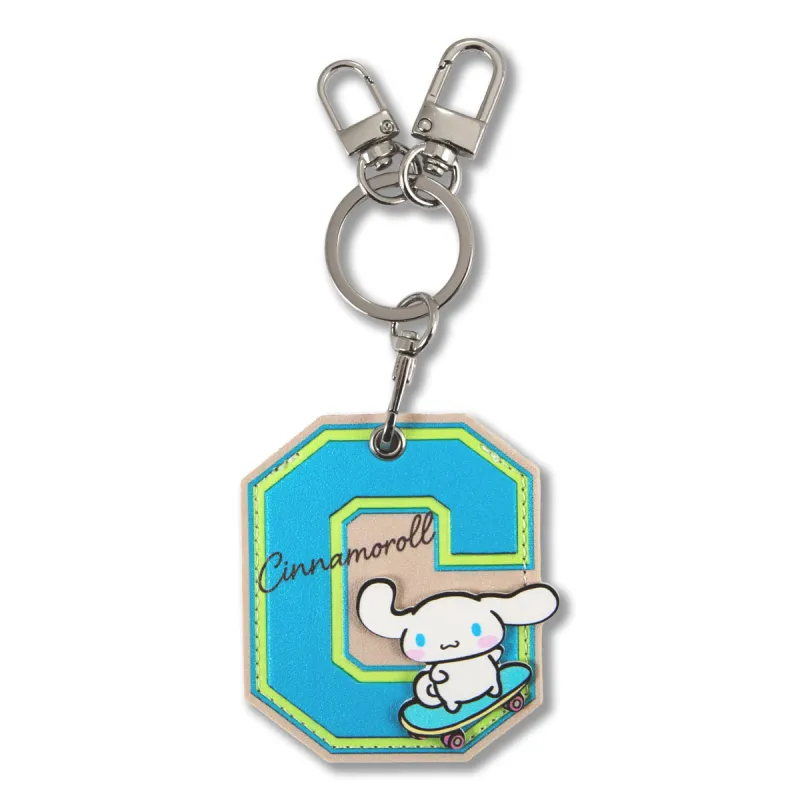 Cinnamoroll x Sonix College Letters AirTag Keychain sold by Sanrio