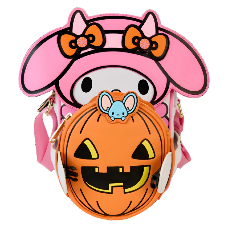 My Melody x Loungefly Pumpkin Crossbuddies Bag sold by Sanrio
