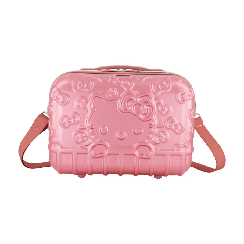 Hello Kitty x FUL Pink Molded Carry-On Train Case sold by Sanrio