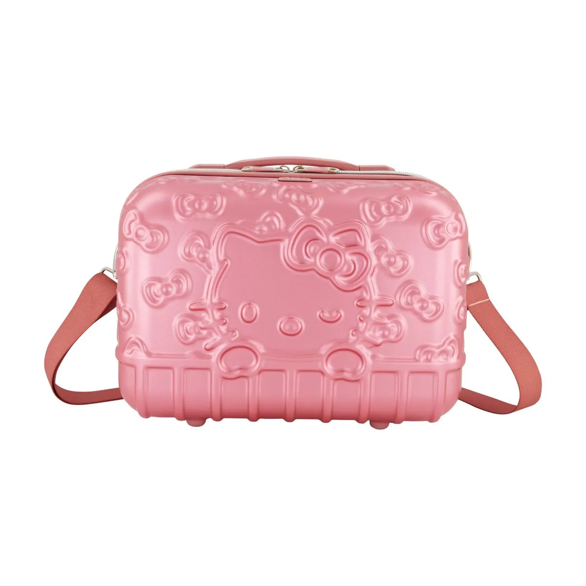 Hello Kitty x FUL Pink Molded Carry-On Train Case sold by Sanrio