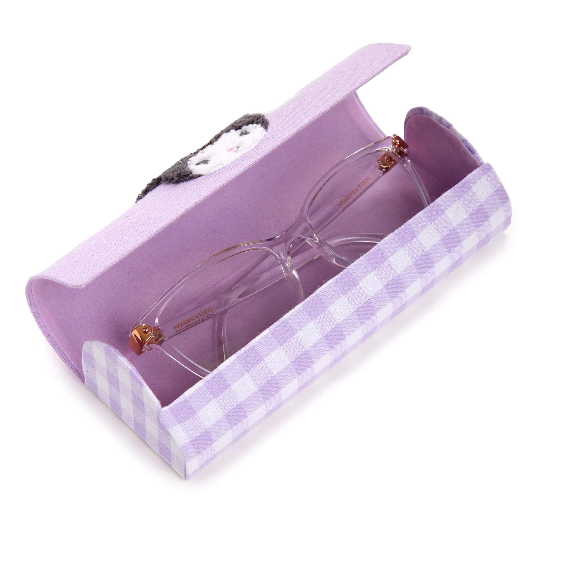 Kuromi Chenille Gingham Eyewear Case sold by Sanrio product image thumbnail 2