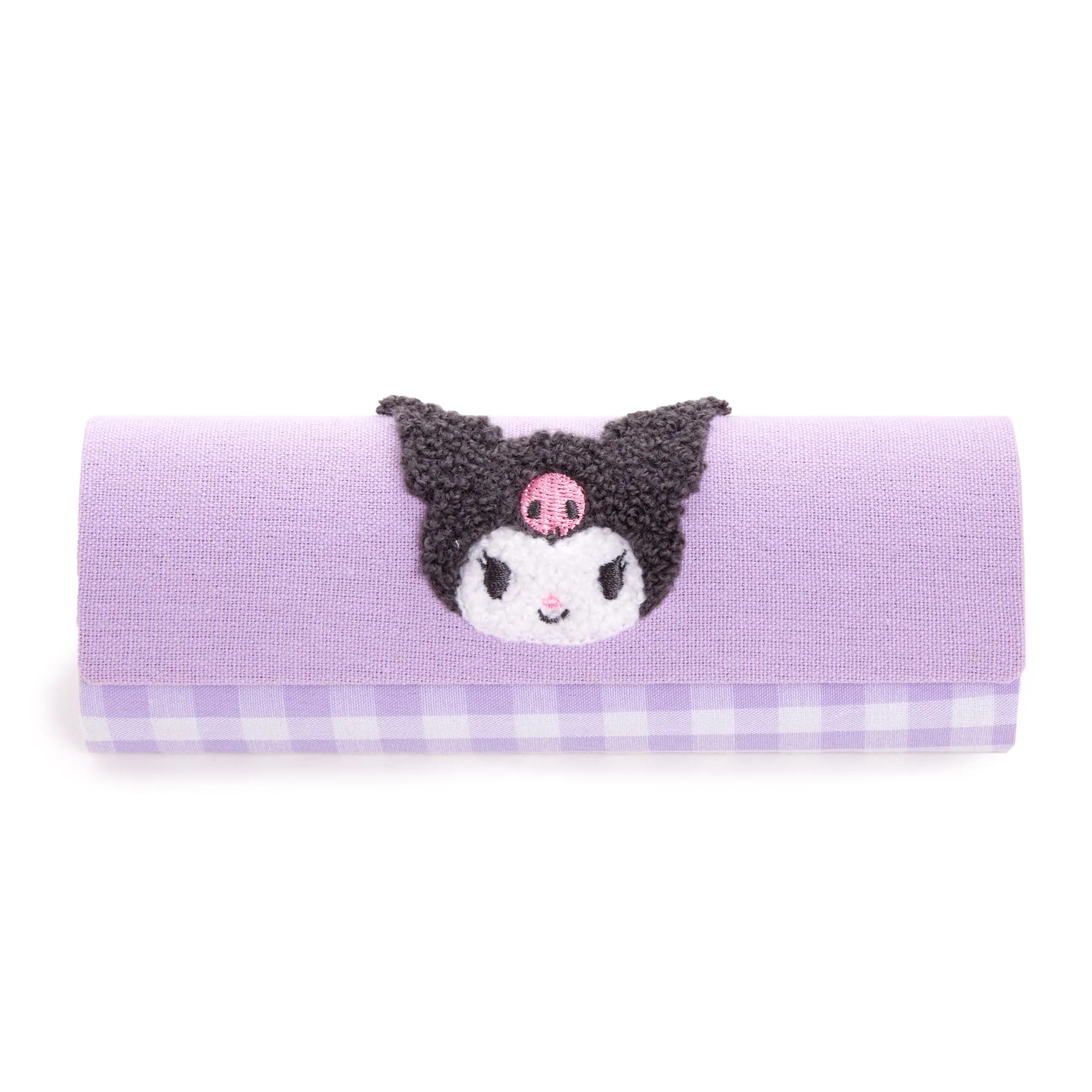 Kuromi Chenille Gingham Eyewear Case sold by Sanrio