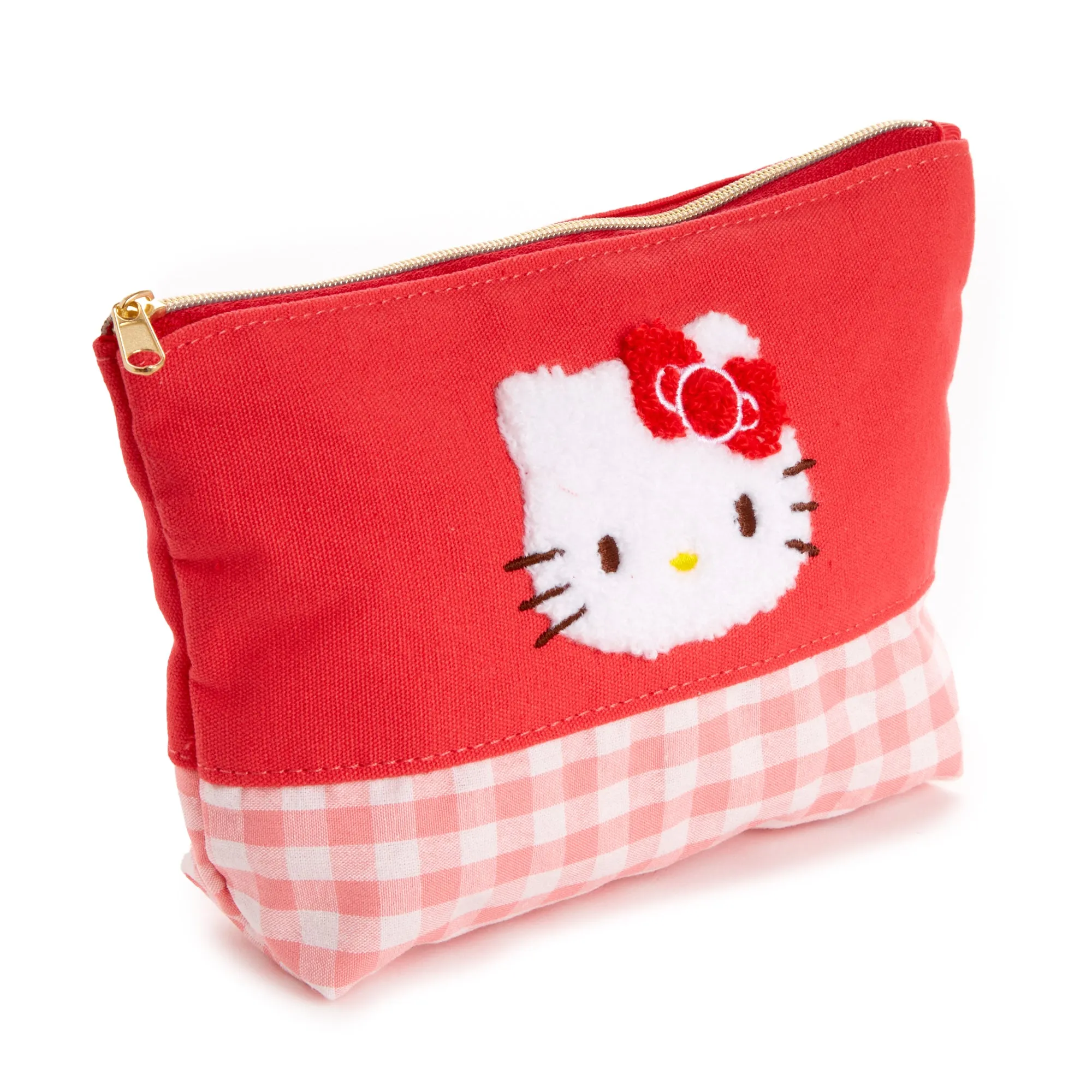 Hello Kitty Chenille Gingham Zipper Pouch sold by Sanrio product image thumbnail 4