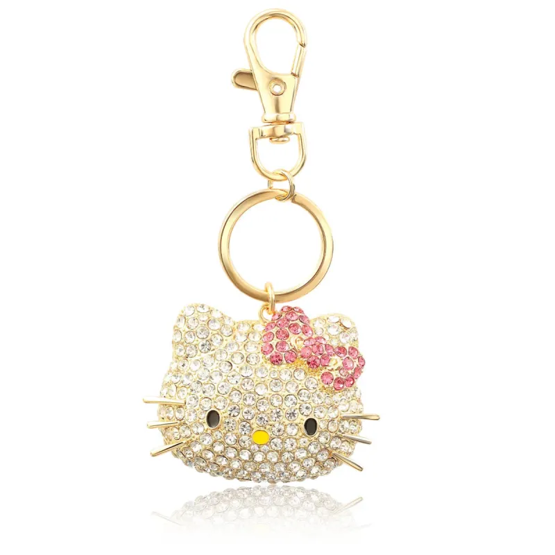 Hello Kitty Face Pave 3D Bling Keychain sold by Sanrio