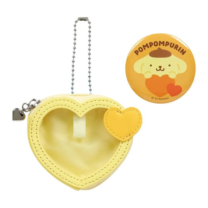 Pompompurin Mini Pouch and Pin Set (Big Heart Series) sold by Sanrio