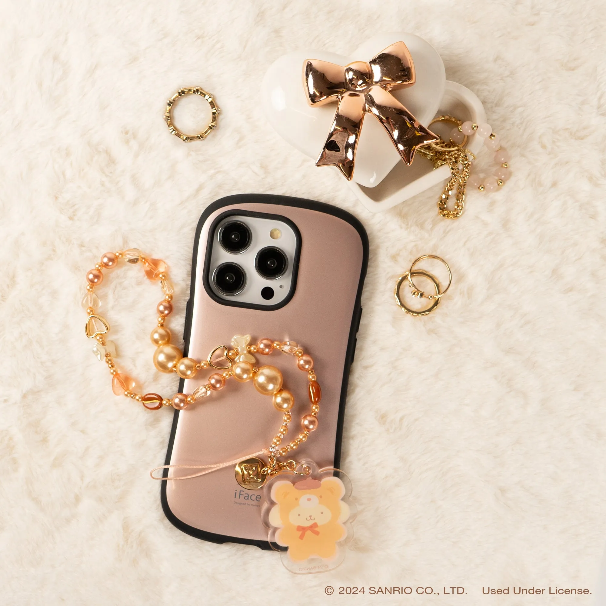 Pompompurin Latte Bear Beaded Charm Mobile Phone Wrist Strap sold by Sanrio product image thumbnail 5