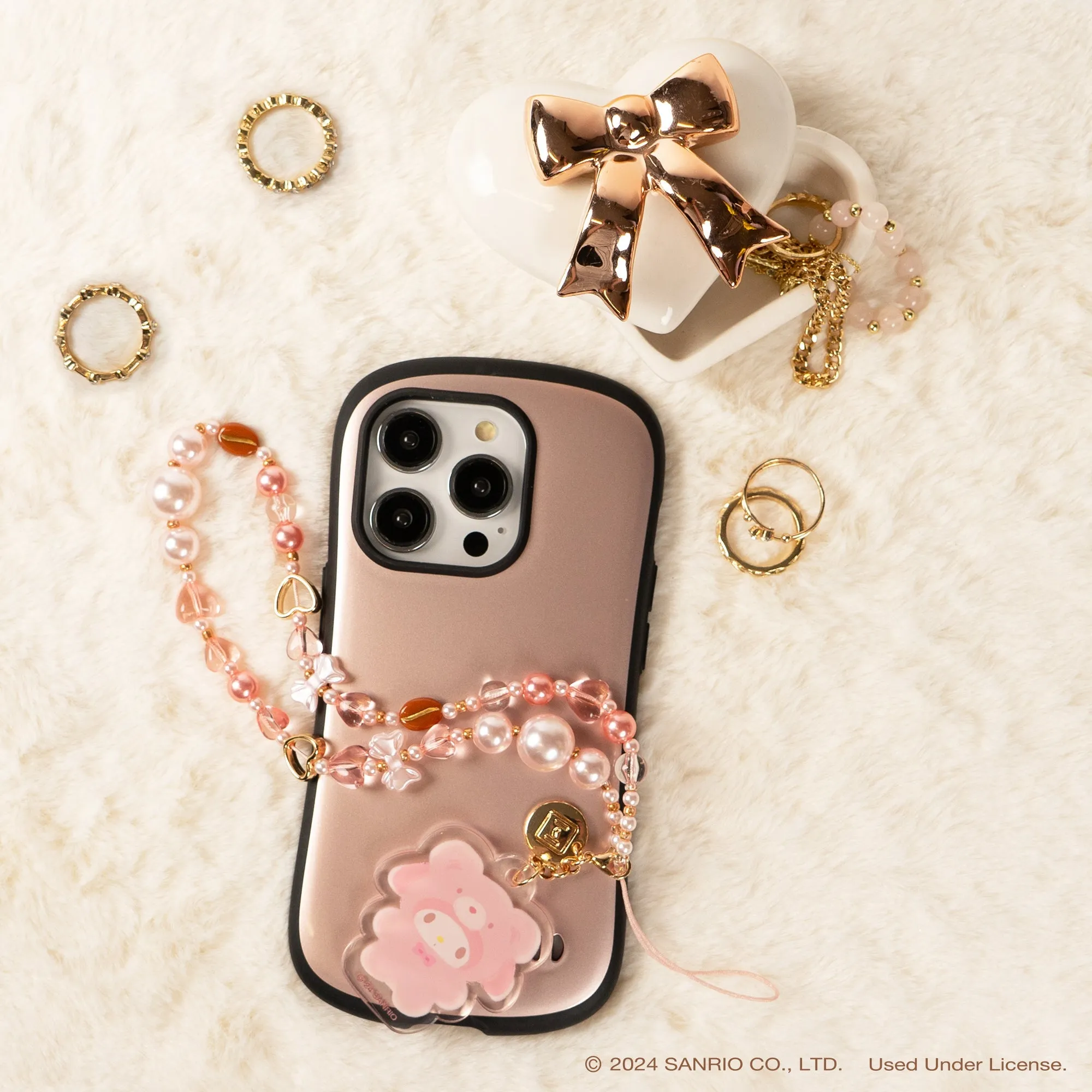 My Melody Latte Bear Beaded Charm Mobile Phone Wrist Strap sold by Sanrio product image thumbnail 5