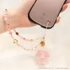 My Melody Latte Bear Beaded Charm Mobile Phone Wrist Strap sold by Sanrio
