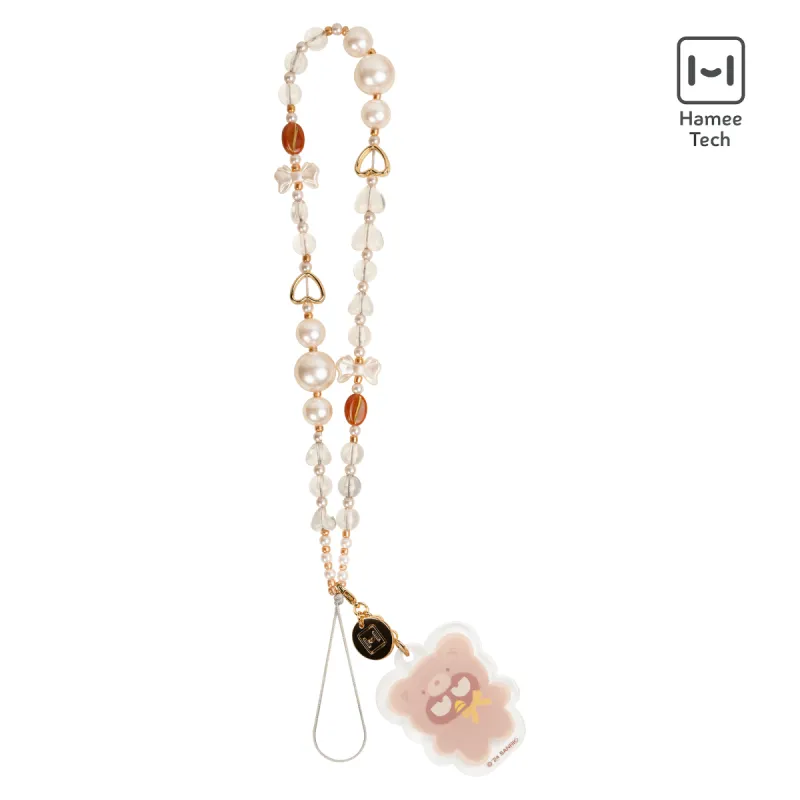 Badtz-maru Latte Bear Beaded Charm Mobile Phone Wrist Strap sold by Sanrio