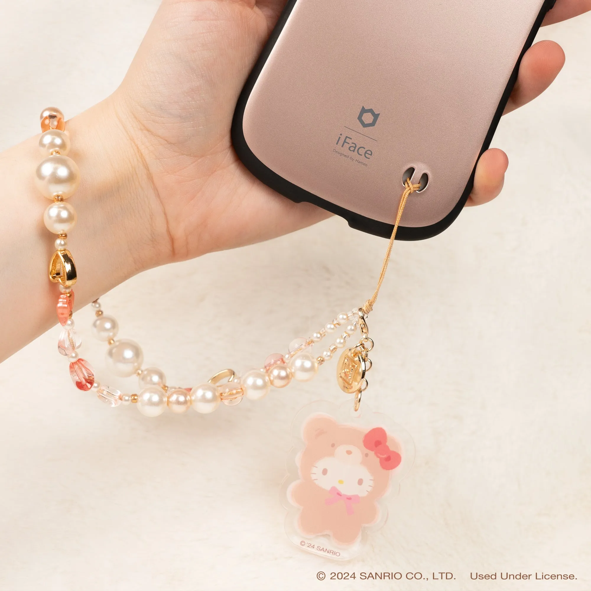 Hello Kitty Latte Bear Beaded Charm Mobile Phone Wrist Strap sold by Sanrio product image thumbnail 3