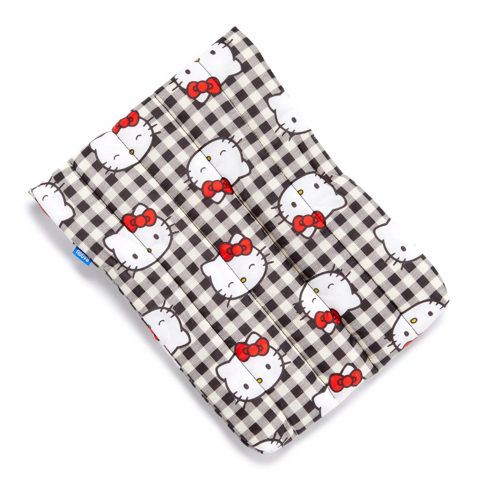 Hello Kitty x Baggu 50th Anniversary Puffy Laptop Sleeve (Black Gingham) sold by Sanrio product image thumbnail 5