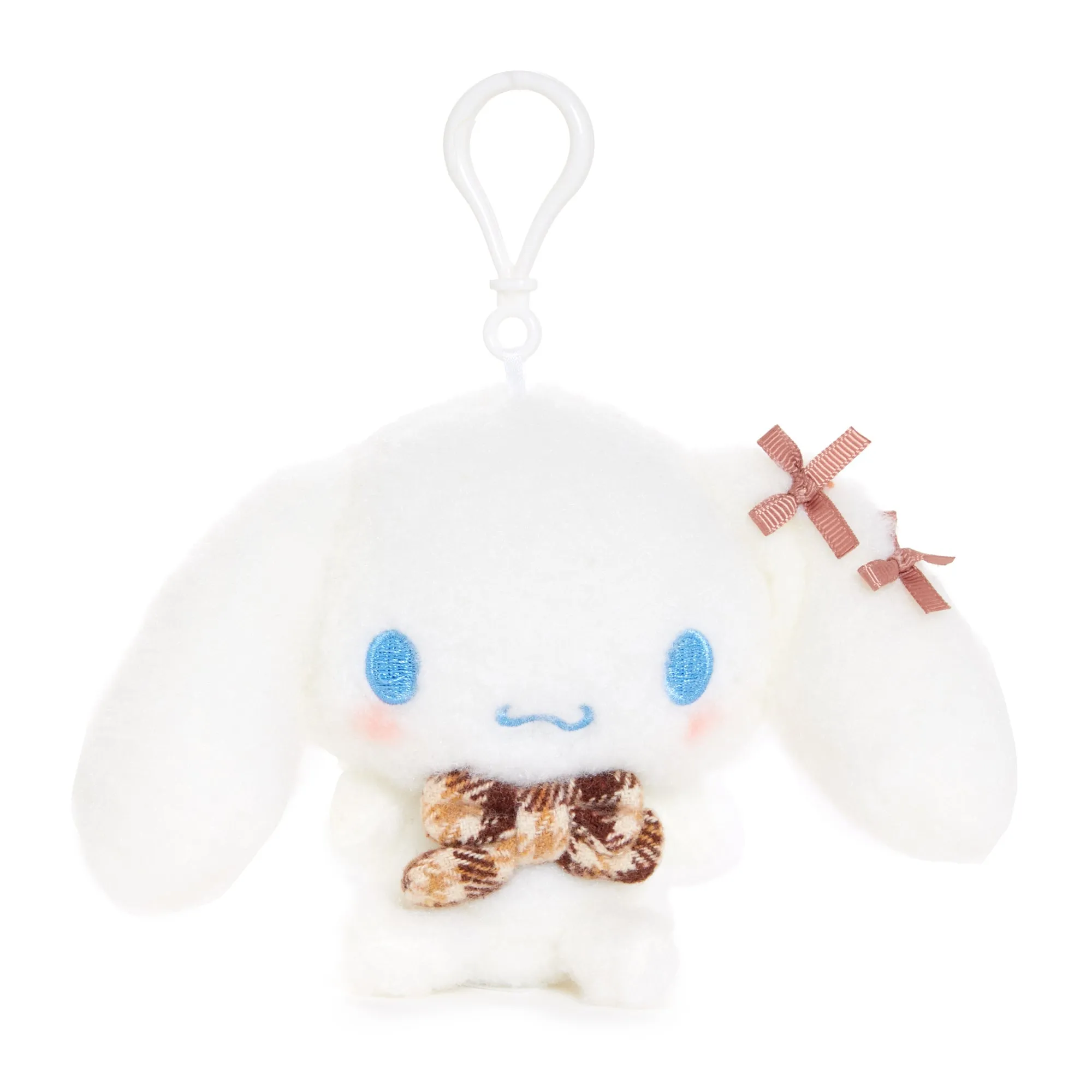 Cinnamoroll Mascot Clip (Mocha Check Series) sold by Sanrio