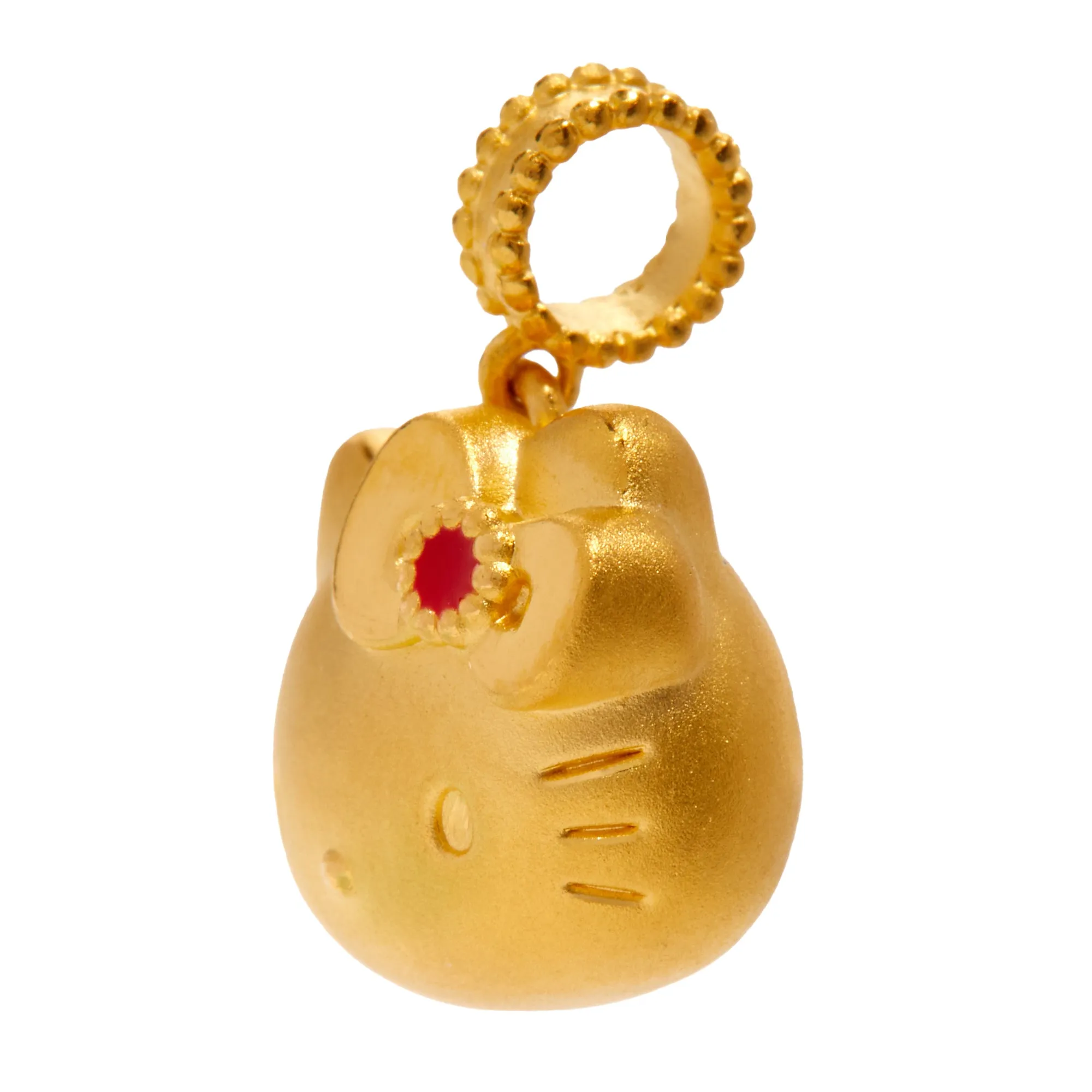 Hello Kitty x Chow Tai Fook 24K Gold & Red Bow Pendant sold by Sanrio product image thumbnail 2