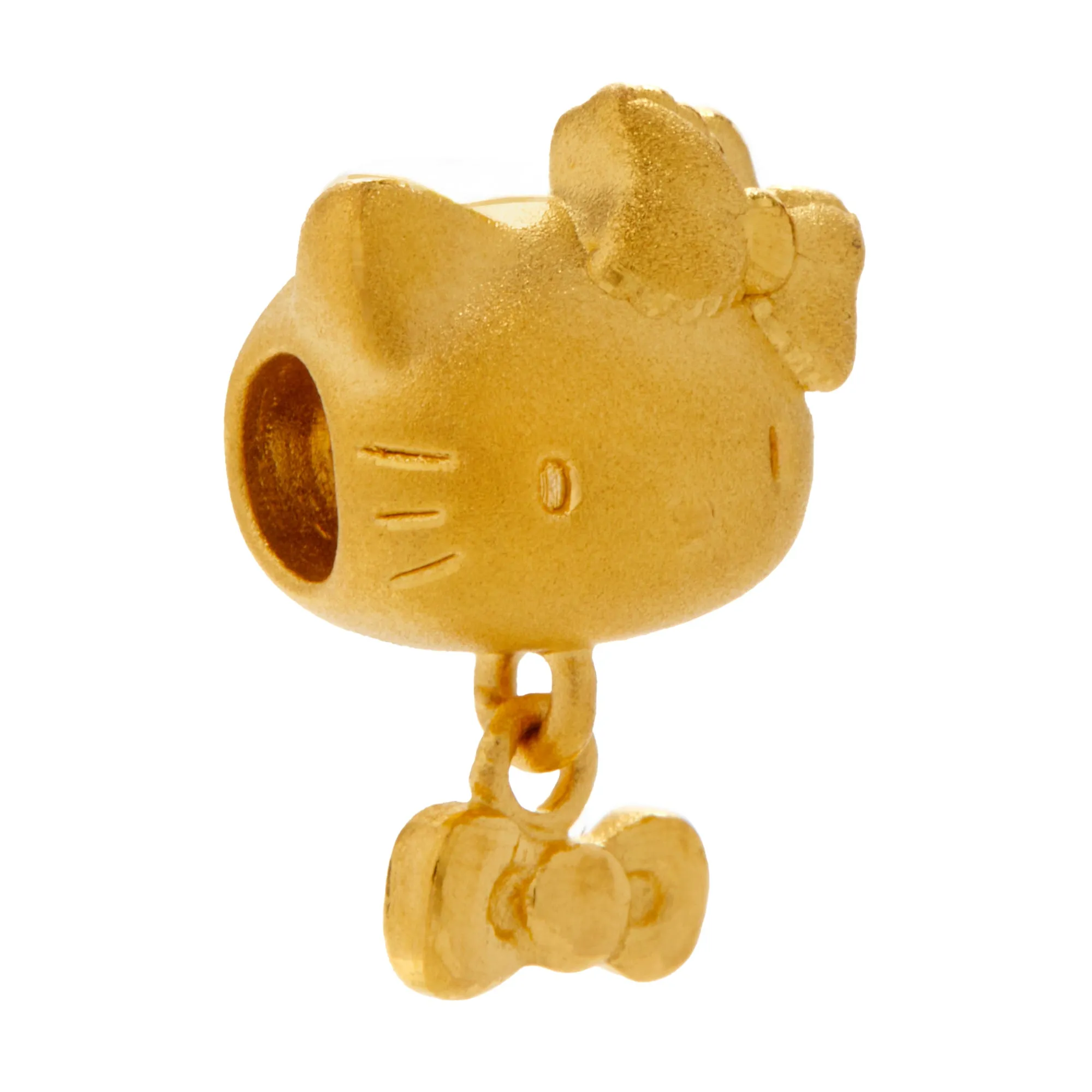 Hello Kitty 24K Gold Bow Barrel Charm sold by Sanrio product image thumbnail 2