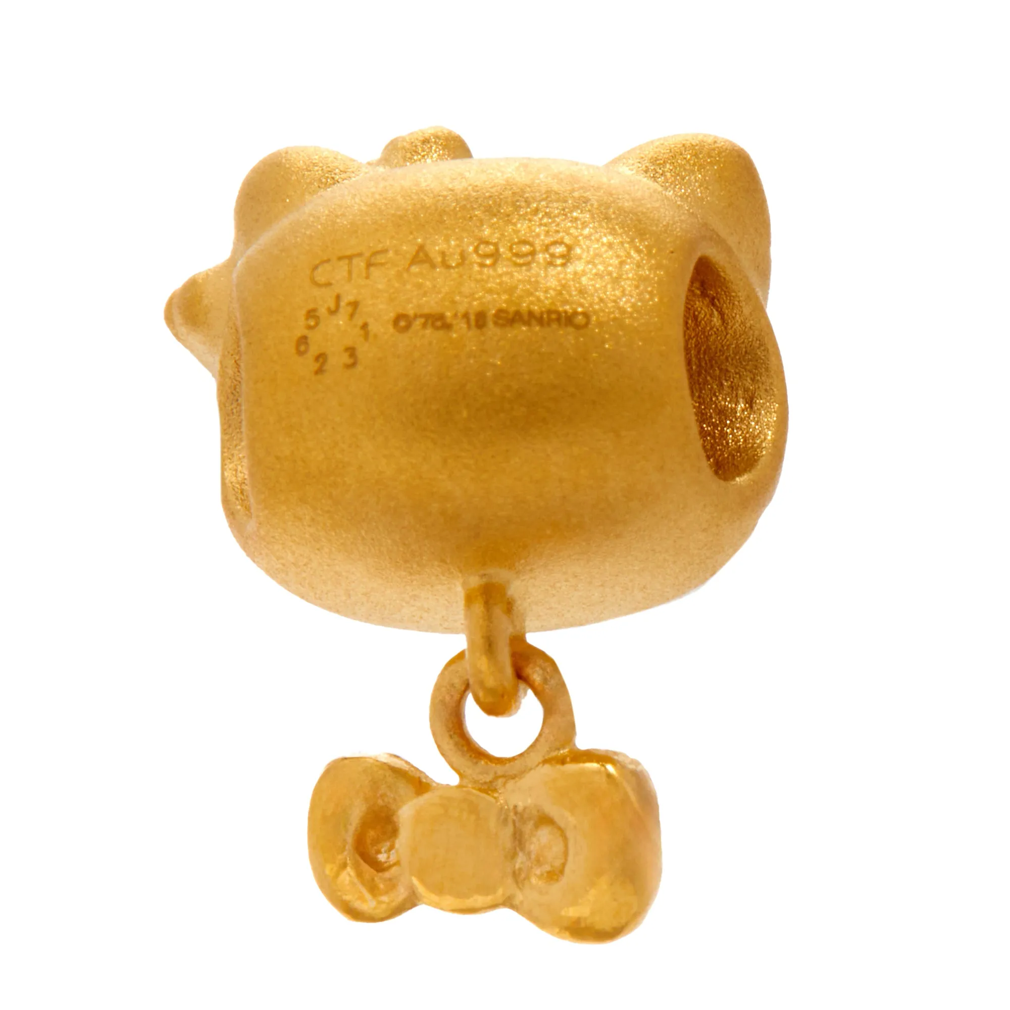 Hello Kitty 24K Gold Bow Barrel Charm sold by Sanrio product image thumbnail 5