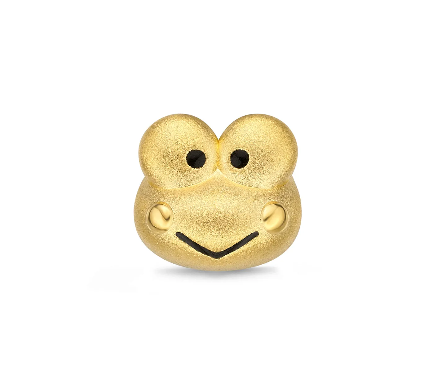 Keroppi 24K Gold Barrel Charm sold by Sanrio