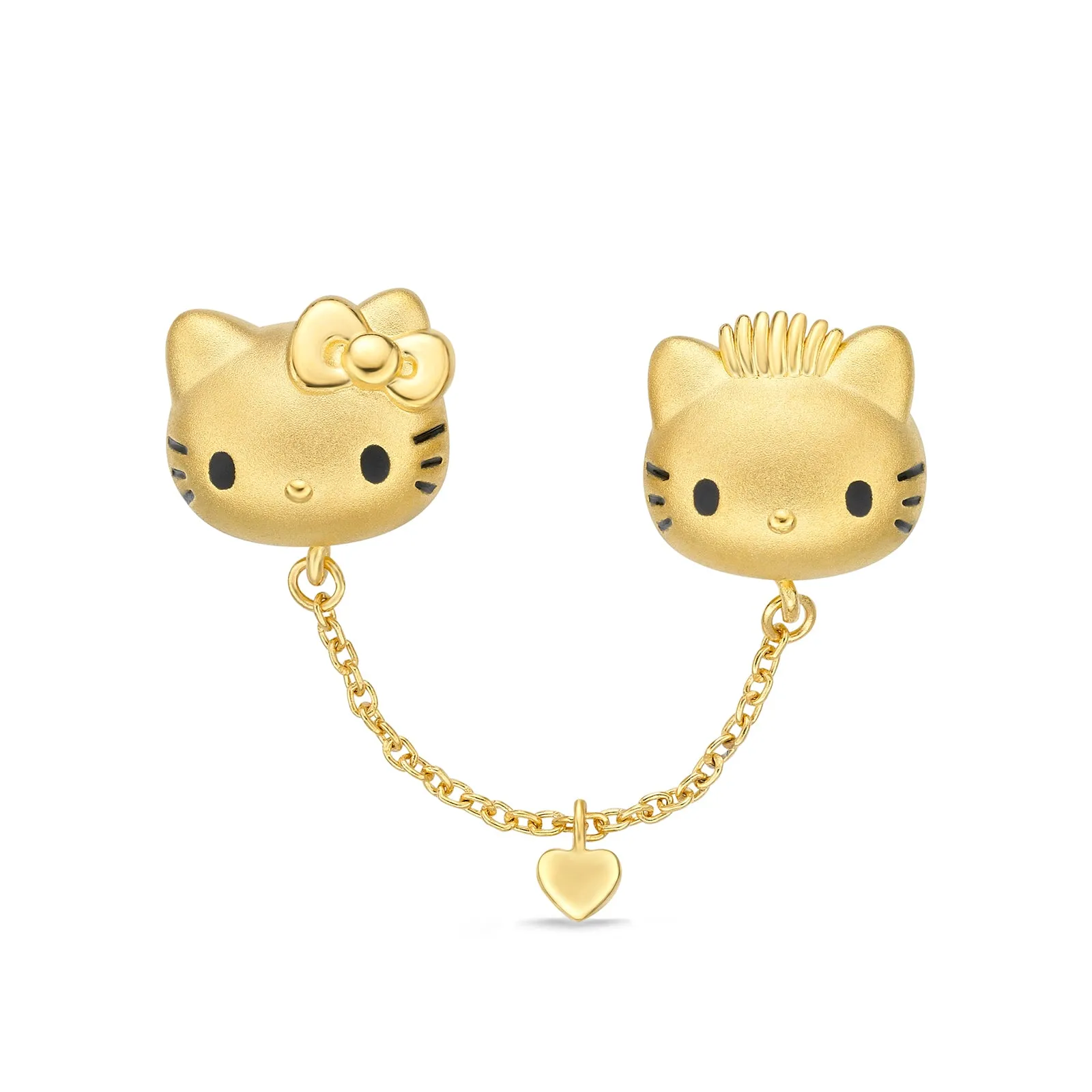 Hello Kitty & Dear Daniel 24K Gold Double Barrel Charm sold by Sanrio