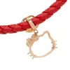 Hello Kitty x Chow Tai Fook Rose Silhouette 18K Gold Red Bracelet sold by Sanrio
