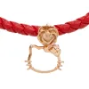 Hello Kitty x Chow Tai Fook Rose Silhouette 18K Gold Red Bracelet sold by Sanrio