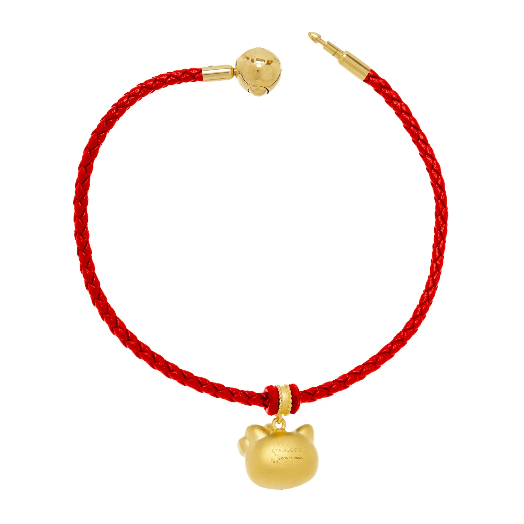 Hello Kitty 24K Gold Charm Red Bracelet sold by Sanrio product image thumbnail 4