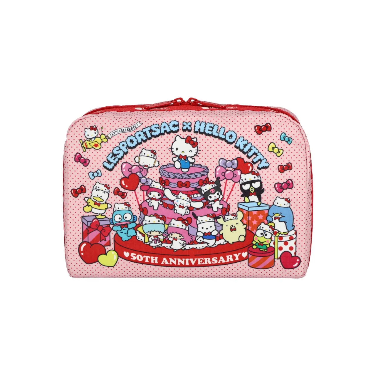 Hello Kitty x LeSportsac Extra Large Rectangular Cosmetic Bag (Party Time!) sold by Sanrio