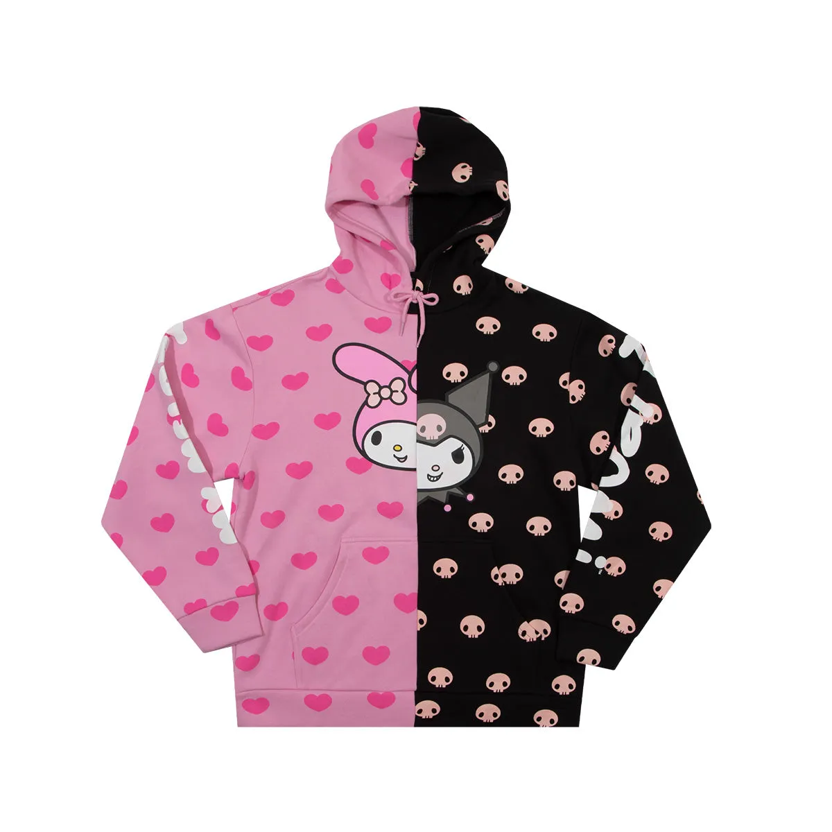 My Melody & Kuromi Split Pullover Hoodie sold by Sanrio