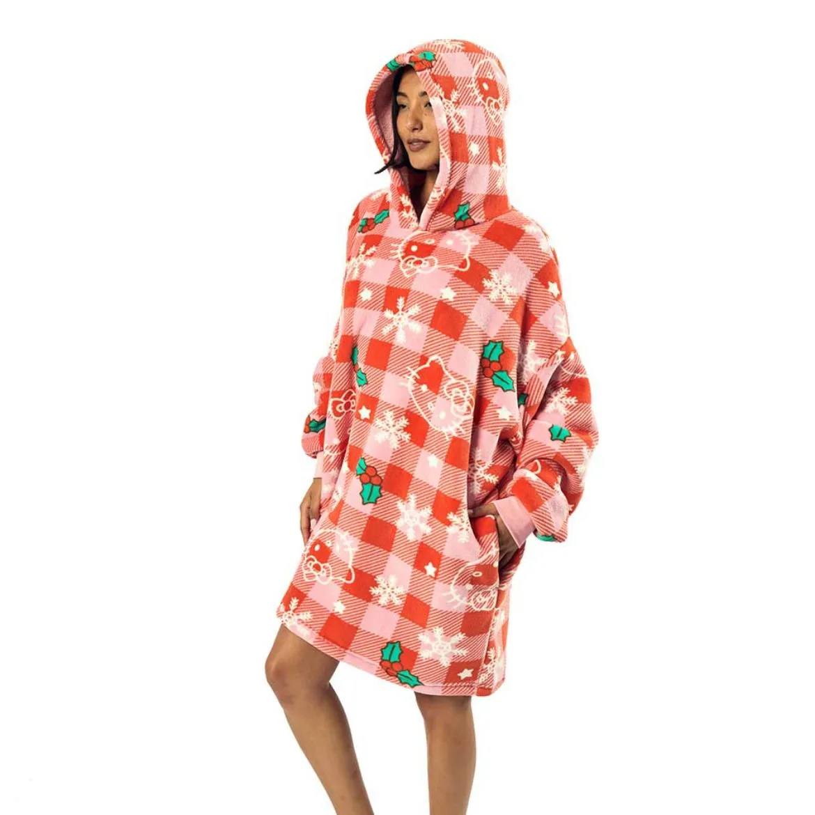 Hello Kitty Winter Plaid Lounge Hoodie sold by Sanrio