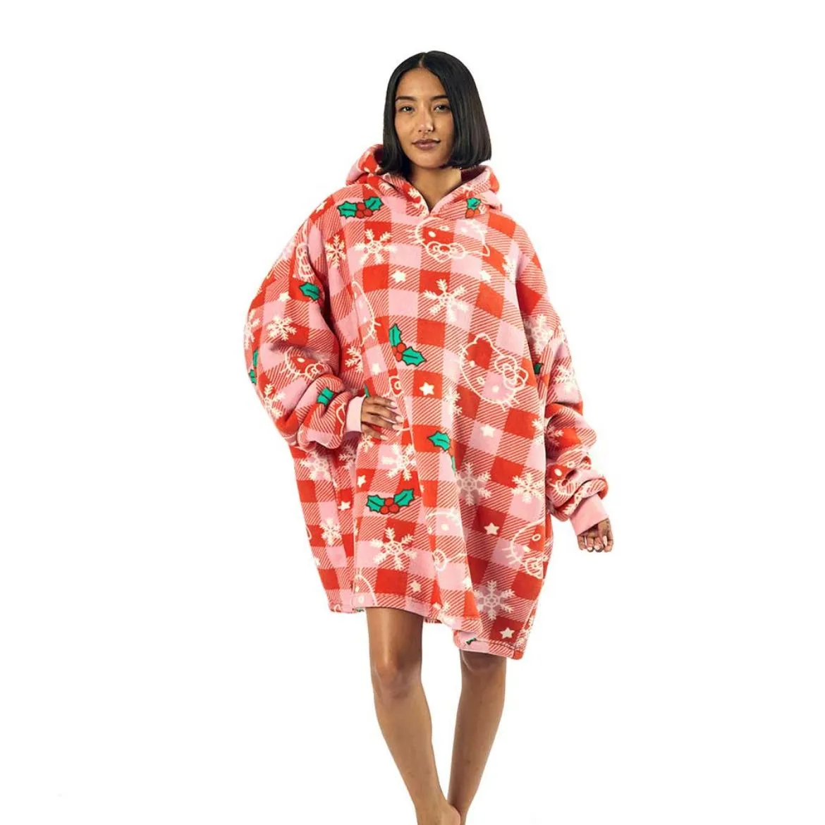 Hello Kitty Winter Plaid Lounge Hoodie sold by Sanrio product image thumbnail 3