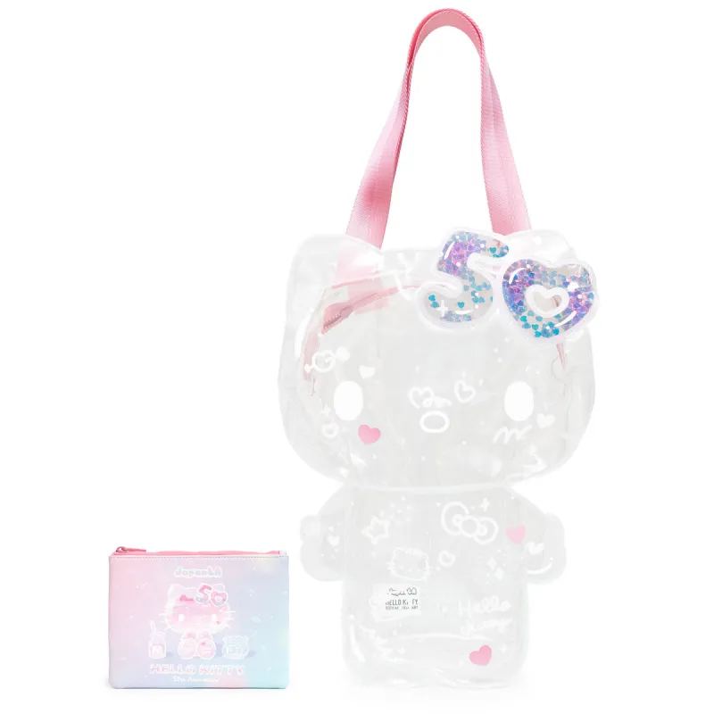 Hello Kitty 50th Anniversary JapanLA Clear Bag with Pouch made by Sanrio