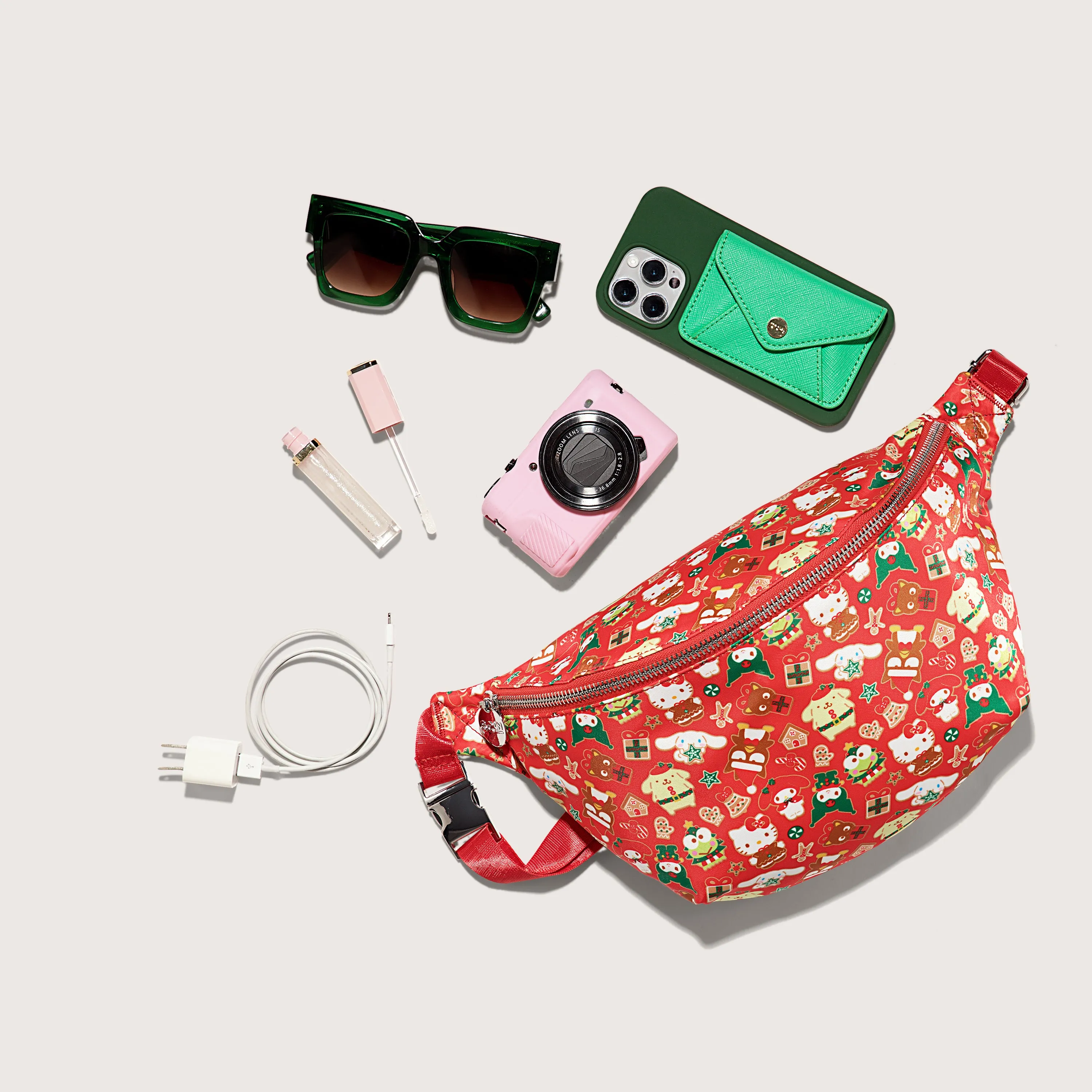Hello Kitty and Friends x Stoney Clover Lane Holiday Jumbo Fanny Pack sold by Sanrio product image thumbnail 2
