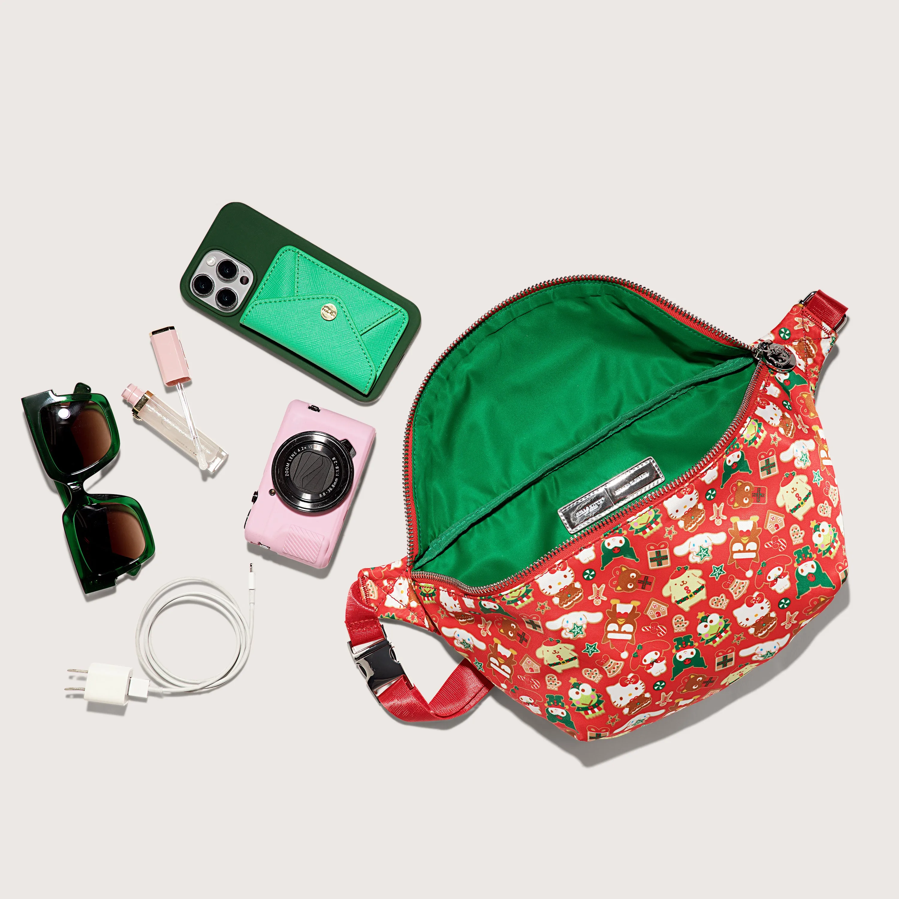 Hello Kitty and Friends x Stoney Clover Lane Holiday Jumbo Fanny Pack sold by Sanrio product image thumbnail 4