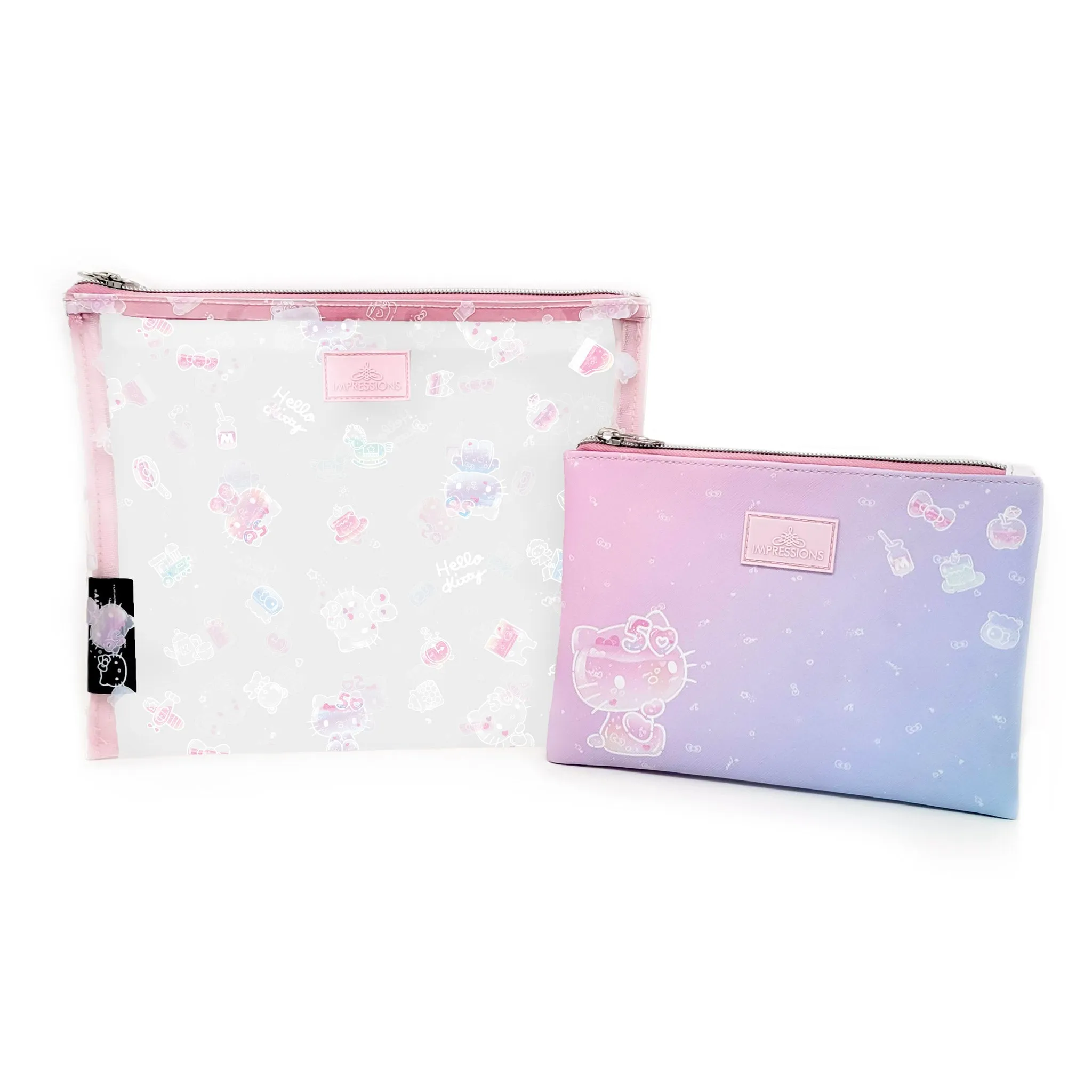 Hello Kitty x Impressions Vanity 50th Anniv. Slim Pouch Set sold by Sanrio