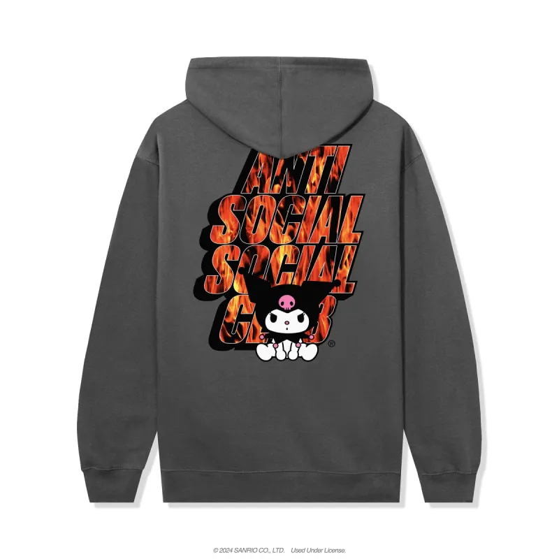 ASSC x Kuromi Hoodie (Charcoal) sold by Sanrio