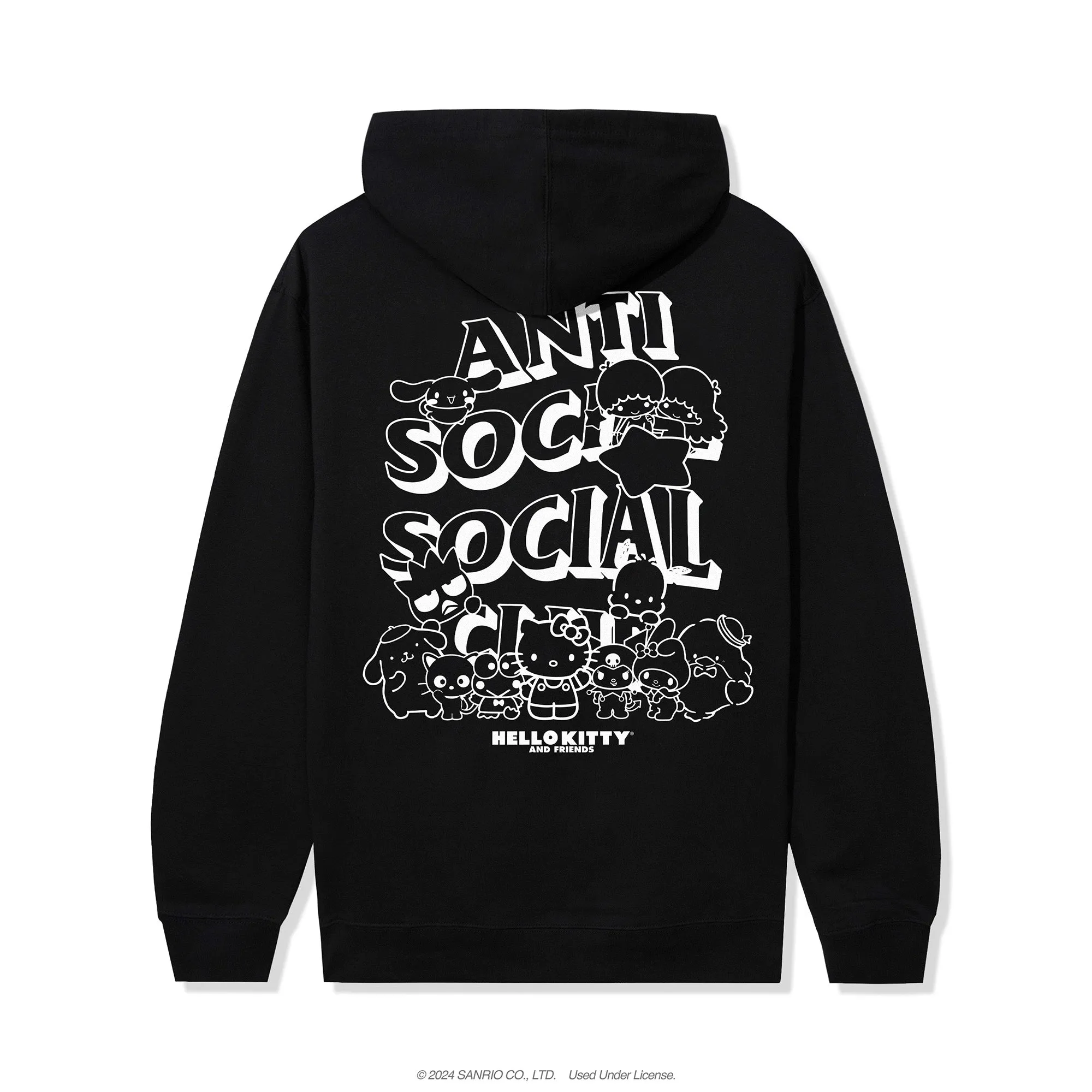 ASSC x Hello Kitty and Friends Weird Hoodie (Black) sold by Sanrio product image thumbnail 2